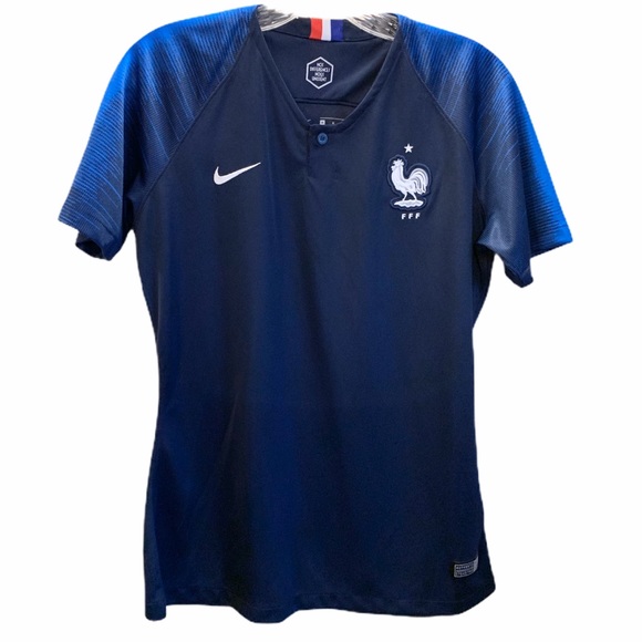 Nike Tops - 🇫🇷France National Soccer Team Womens Jersey 2018